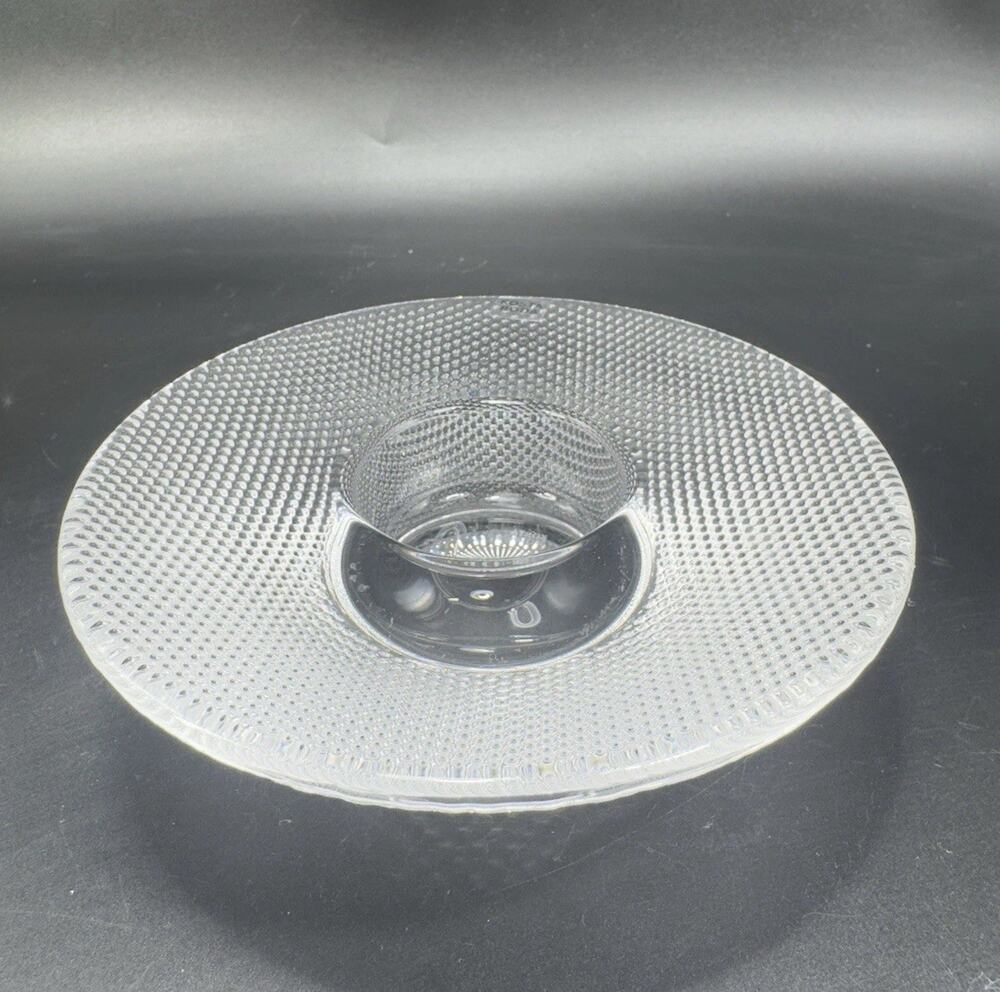Vintage Kosta Boda Sweden Limelight Crystal Votive Candle Holder Goran Warff